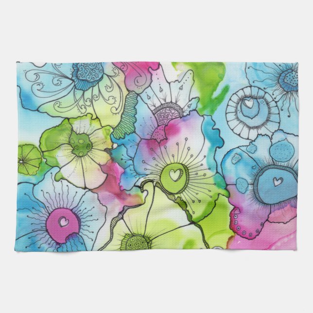 Little Heart Kitchen Towel (Horizontal)