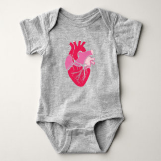 Little Heartbeat One-Piece Baby Bodysuit