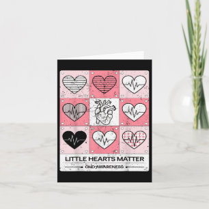 Little Hearts Chd Awareness Heart Anatomy Valentin Card
