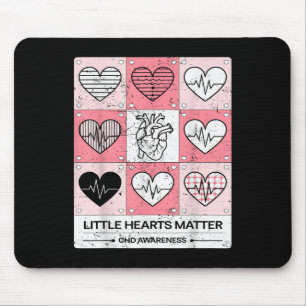 Little Hearts Chd Awareness Heart Anatomy Valentin Mouse Pad