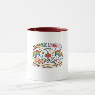 Little Hearts First-Aid Companion nurse sign Mug