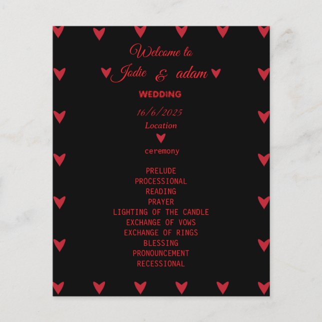 little hearts wedding (Front)