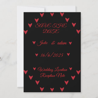 little hearts wedding save the date