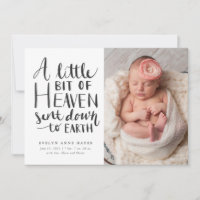 Little Heaven Sent To Earth Baby Photo Birth