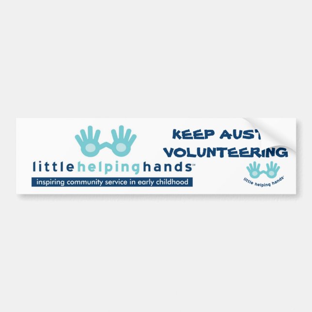 Little Helping Hands Bumper Sticker (Front)