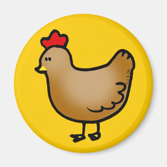 Little hen magnet (Front)