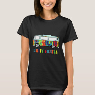 Little Hippie Vintage Bus Cute Tie Dyed Camper Tee