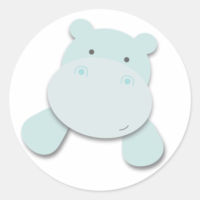 Little Hippo | Stickers (Front)