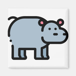Little Hippopotamus Magnet