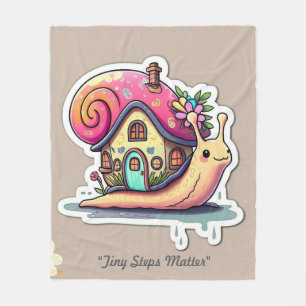 "Little Home, Big Dreams" Fleece Blanket