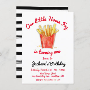 Little Home Fry Birthday Party Invitation