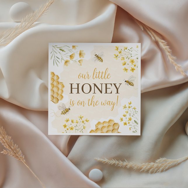 Little Honey Baby Shower Paper Napkins (Creator Uploaded)
