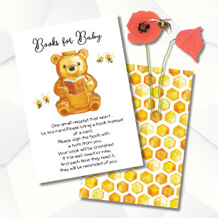 Little Honey Bee Baby Shower Books for Baby Invitation