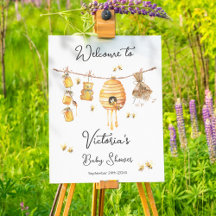 Little Honey Bee Baby Shower clothesline