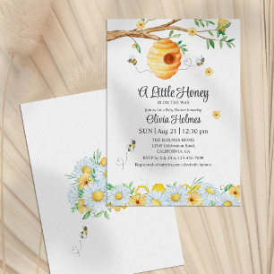 "Little Honey Bee" Baby Shower Invitation