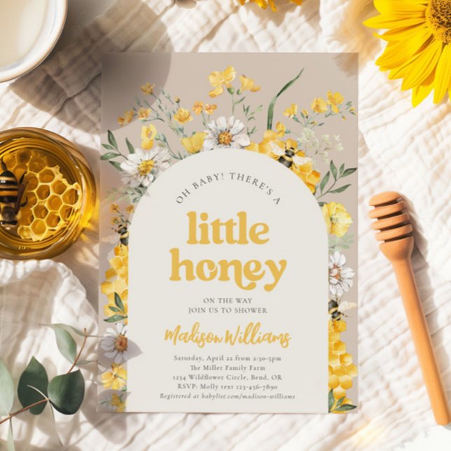 Little Honey Bee Baby Shower Invitations (Creator Uploaded)