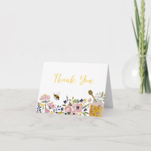 Little Honey Bee Baby Shower  Thank You Card
