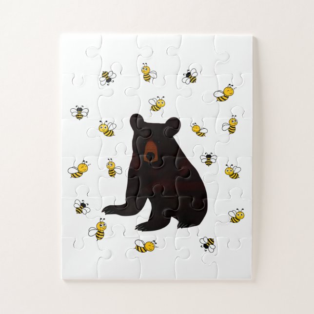 Little Honey Bee Bear Jigsaw Puzzle (Vertical)