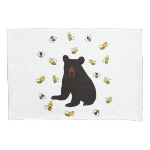 Little Honey Bee Bear Pillowcase