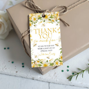 Little Honey Bee Birthday Favor Tags