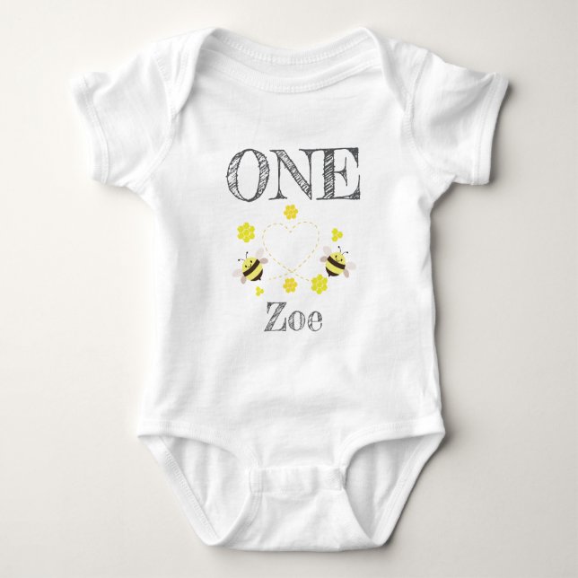 Little Honey Bodysuit Kids 1st Birthday (Front)