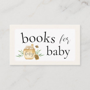 Little Honey Books For Baby Bee Baby Shower Enclosure Card