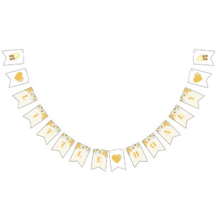 Little Honey Bumblebee Bee Baby Shower Sprinkle Bunting