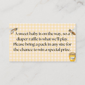Little Honey Diaper Raffle Enclosure Card