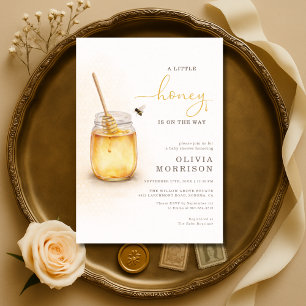 Little Honey on the Way Baby Shower Invitation