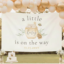 Little Honey On The Way Bee Baby Shower Banner