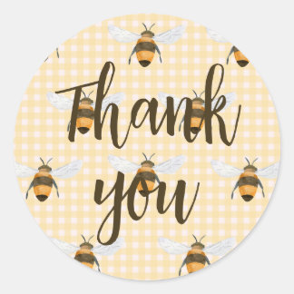 Little Honey Thank You Classic Round Sticker