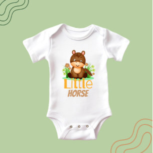 Little horse baby bodysuit
