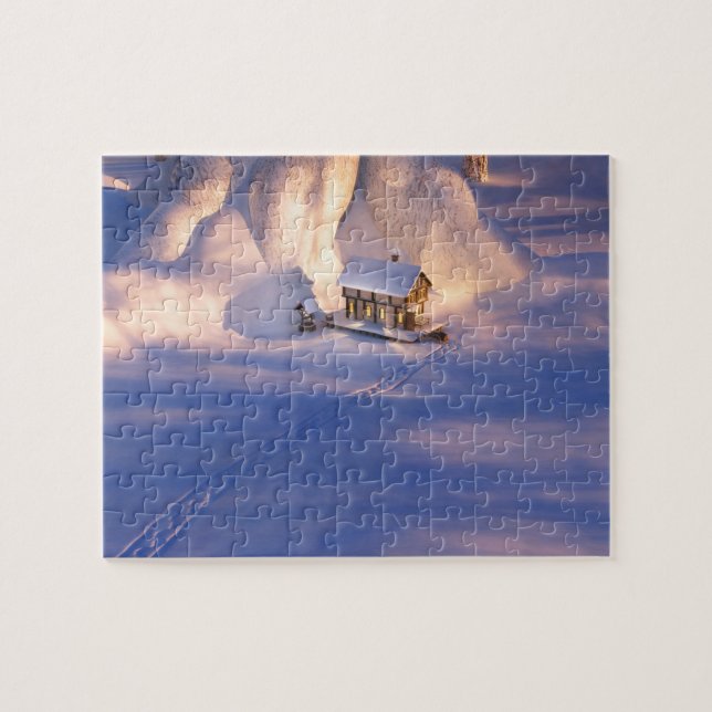 Little House in the Snow Puzzle (Horizontal)