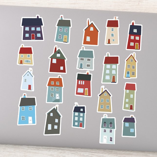 Little Houses Homes and Cottages (Little houses and cottages die cut stickers)