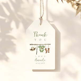 Little Hunter Baby Shower Gift Tags