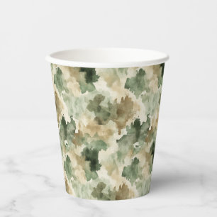 Little Hunter Duck or Deer Hunting Camo Boy Paper Cups