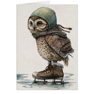 Little Ice Skater Greeting Card