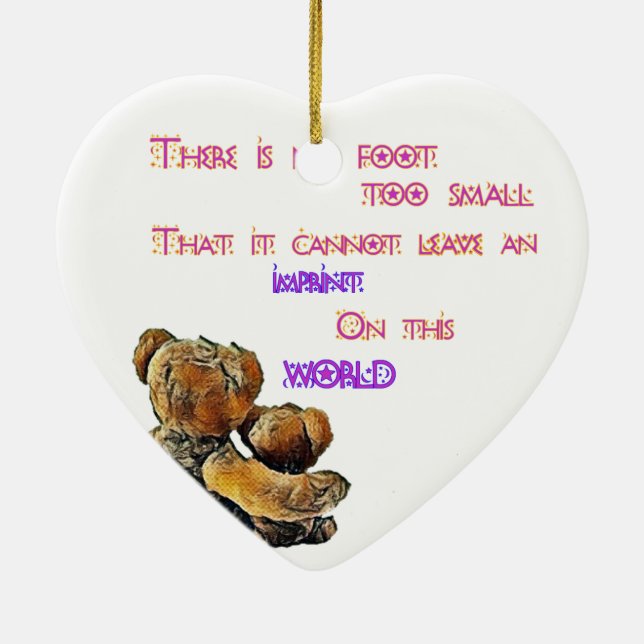 Little Imprints Heart Ornament (Back)
