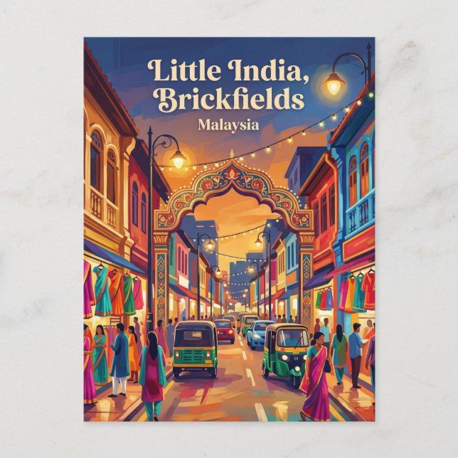 Little India (Brickfields) Malaysia Postcard (Front)
