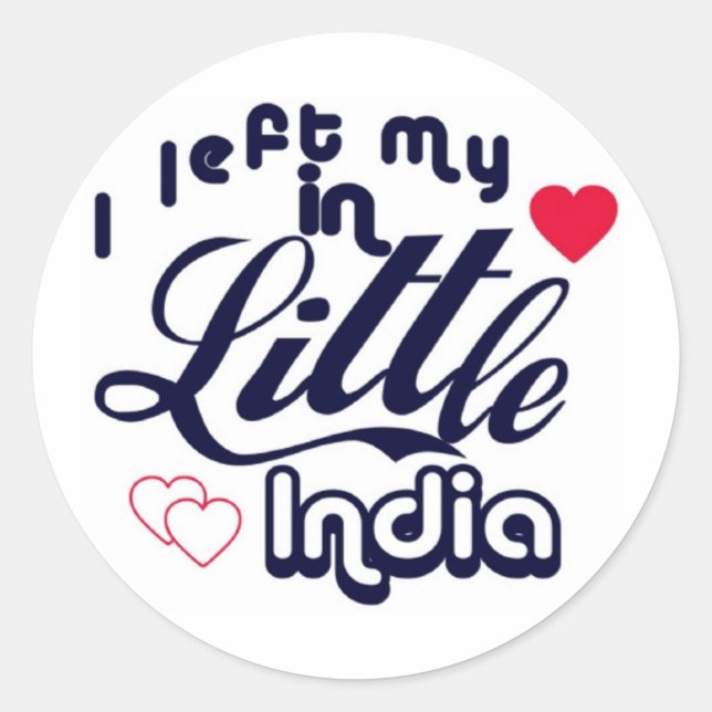 Little India Classic Round Sticker (Front)