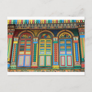 Little India Singapore colonial architecture Postcard