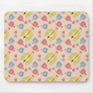 Little insect moth illustration light pattern mouse pad