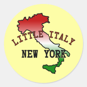 Little Italy New York Classic Round Sticker
