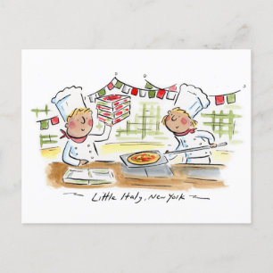 Little Italy, New York Postcard