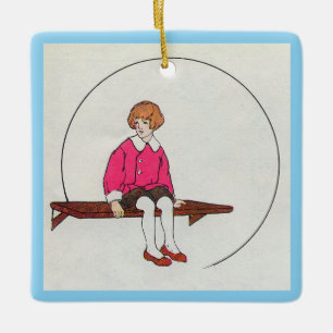 Little Jack Jelf, Mother Goose Nursery Rhyme Ceramic Ornament