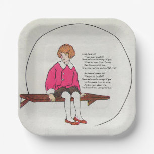 Little Jack Jelf, Mother Goose Nursery Rhyme Paper Plate