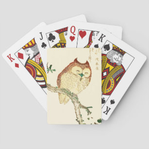 Little Japanese owl Playing Cards