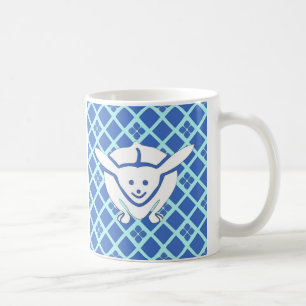 Little Japanese rabbit, blue Coffee Mug