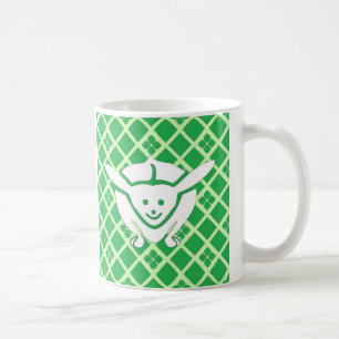 Little Japanese rabbit, green Coffee Mug