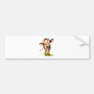 Little jersey cow bumper sticker